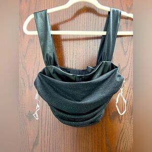 Sexy cropped bra tank